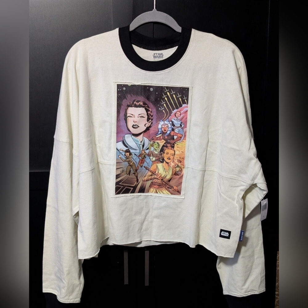 Disney Star Wars Women of the Galaxy The Force Is with Us Spirit Jersey Crop Top